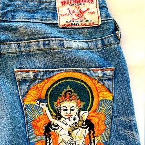 Vintage Super RARE True Religion low-rise flare Bobby Jeans